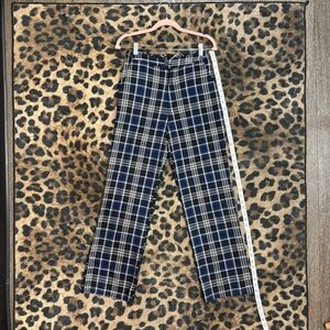John Galt Blue Plaid Pants